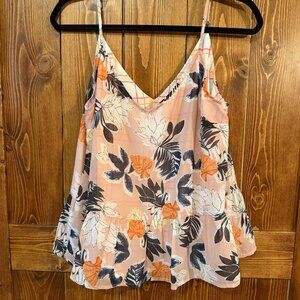 A New Day Floral Flowy Tank Top Size Medium
